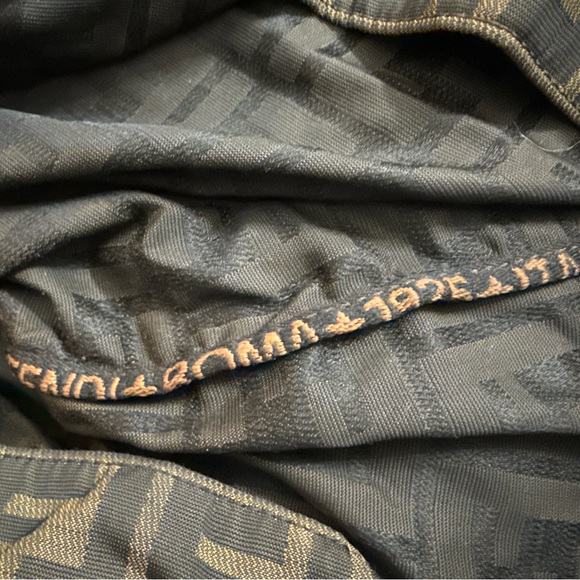 Designer Patterned Tote Bag - Black and Brown - Picture 7 of 16